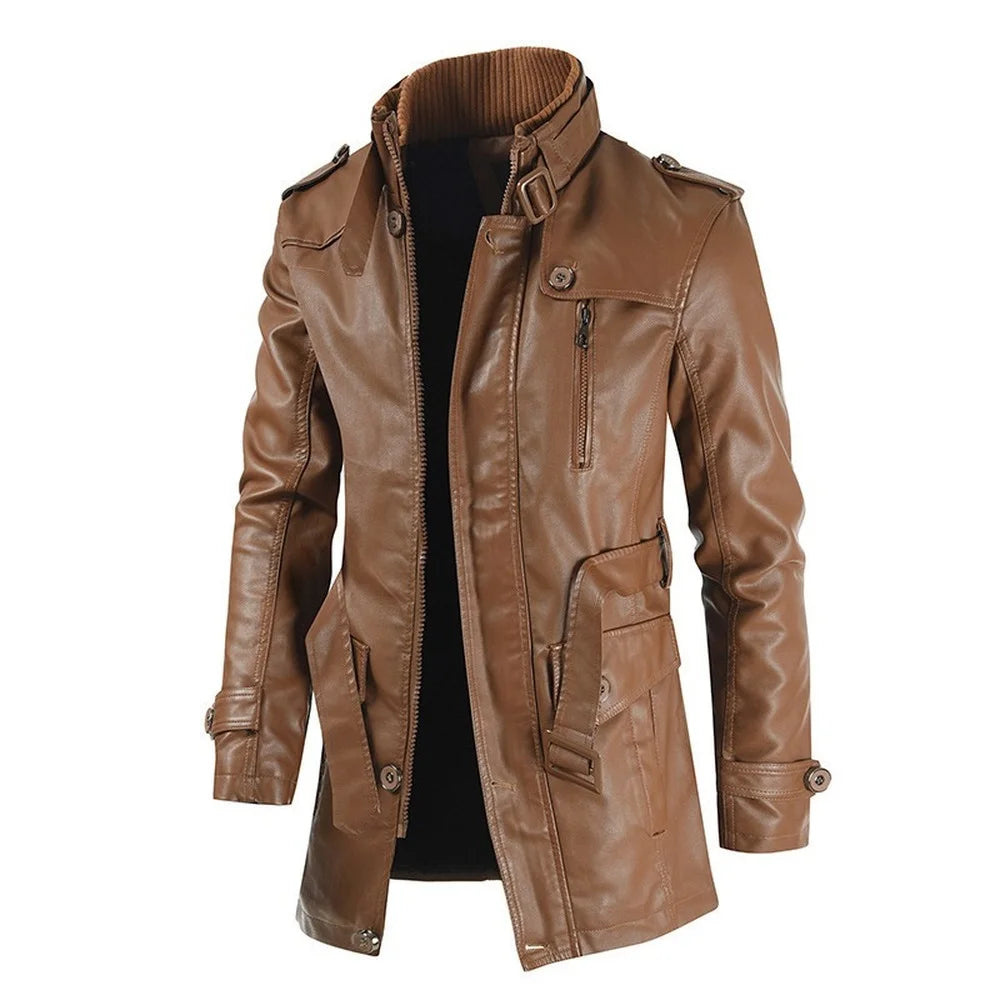 High Quality Men's Street Windbreaker leather jacket