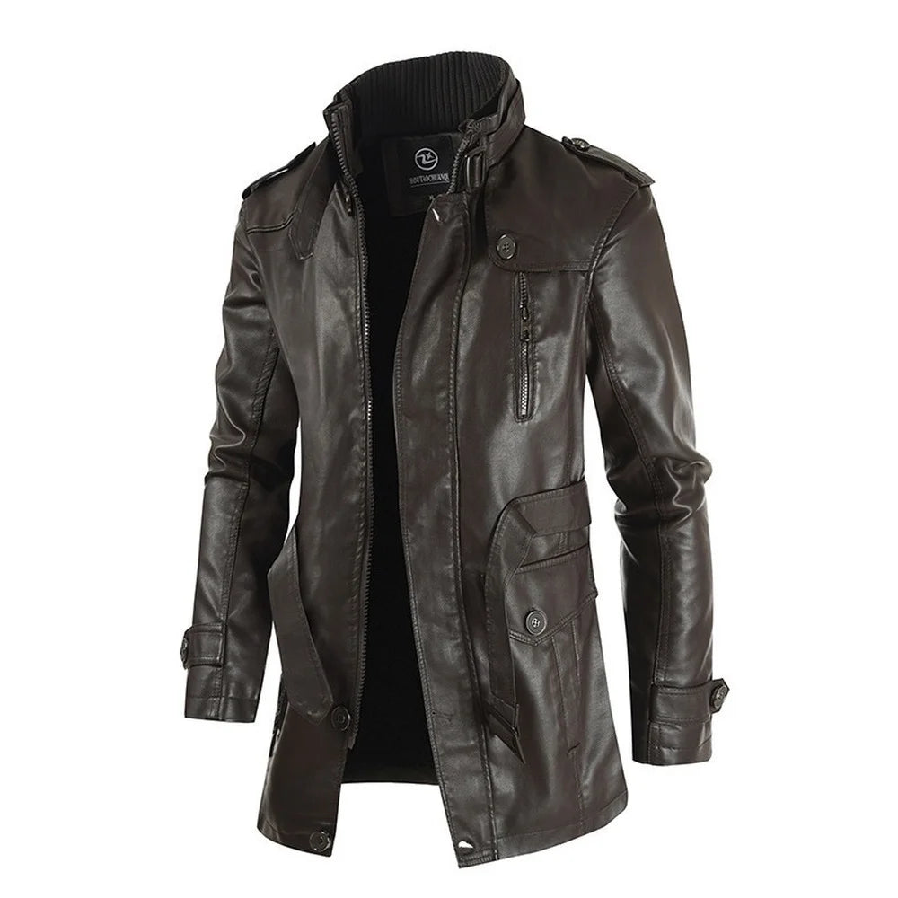 High Quality Men's Street Windbreaker leather jacket