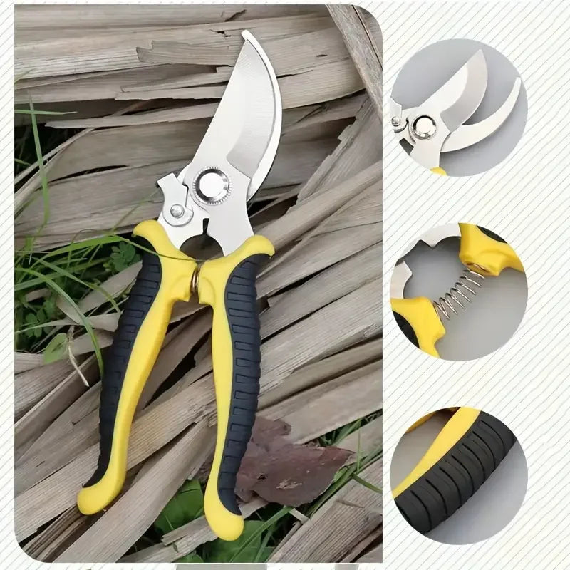 Pruner Garden Scissors Professional Sharp Pruning Shears Tree Trimmers , Hand Clippers
