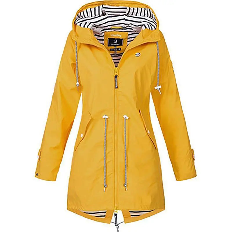 Women Fashion Raincoat Windproof Jacket Hiking Lightweight