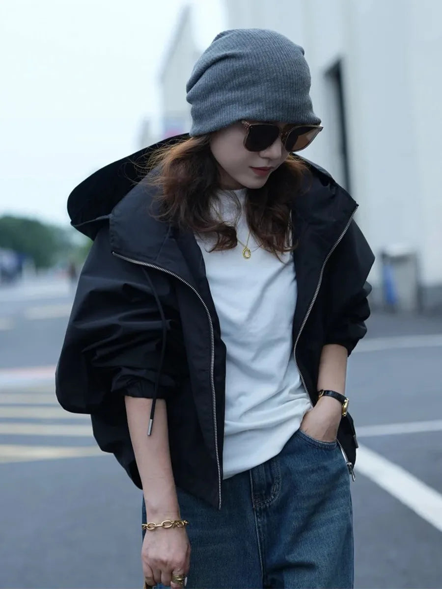 Hiking Camping Waterproof Jacket Women Hooded