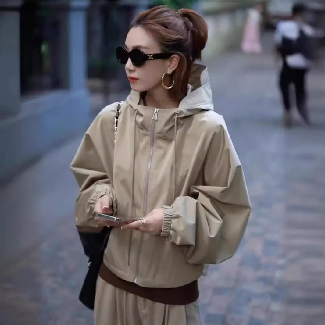 Hiking Camping Waterproof Jacket Women Hooded