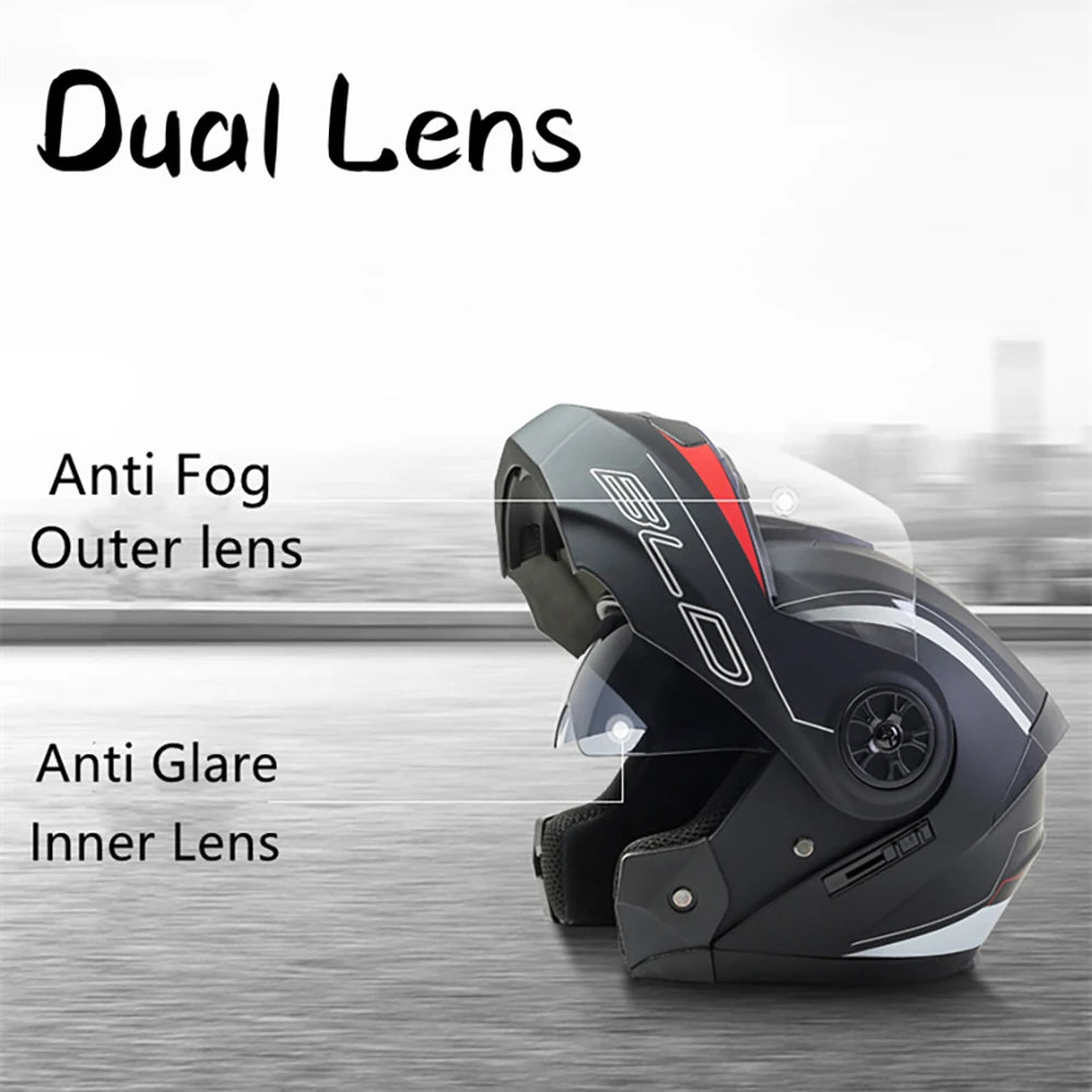 BLD Personalised Motorcycle Full Face Helmet Men Women