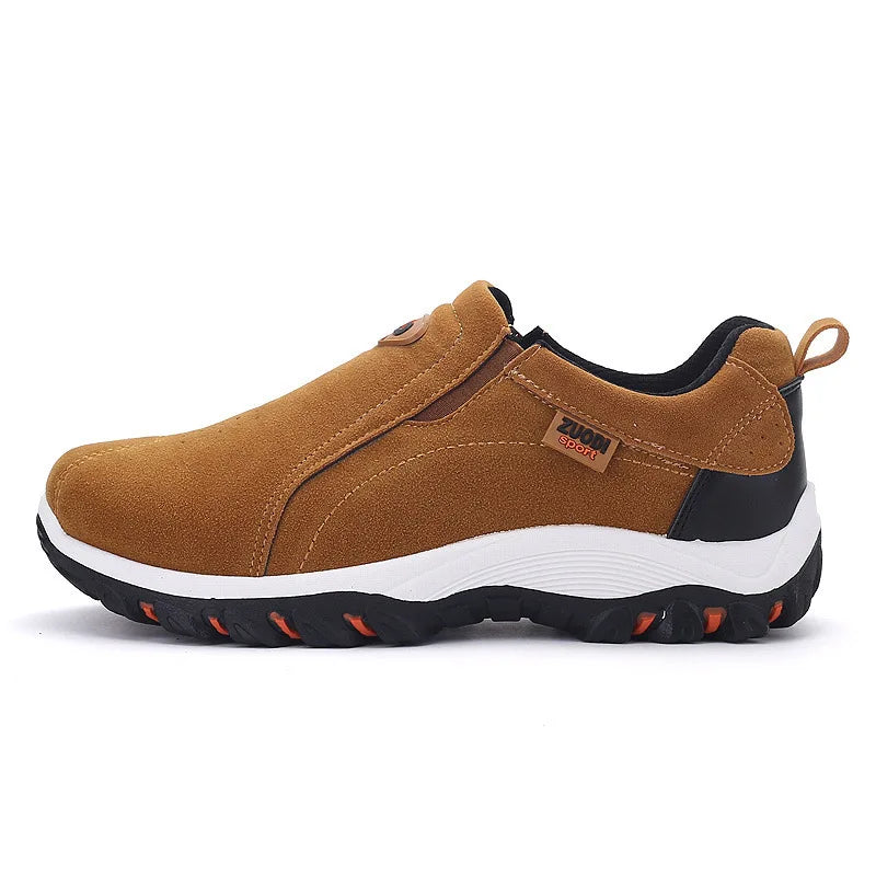 Men Slip on Hiking Shoes PU Leather