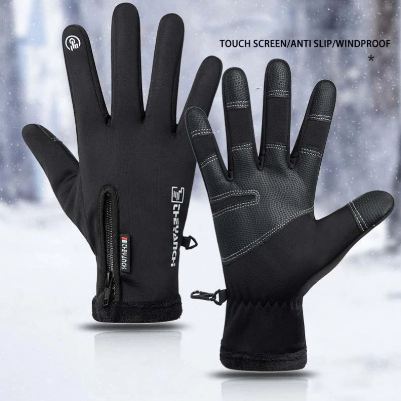 Motorcycle Gloves Moto Gloves Winter Thermal Fleece Lined