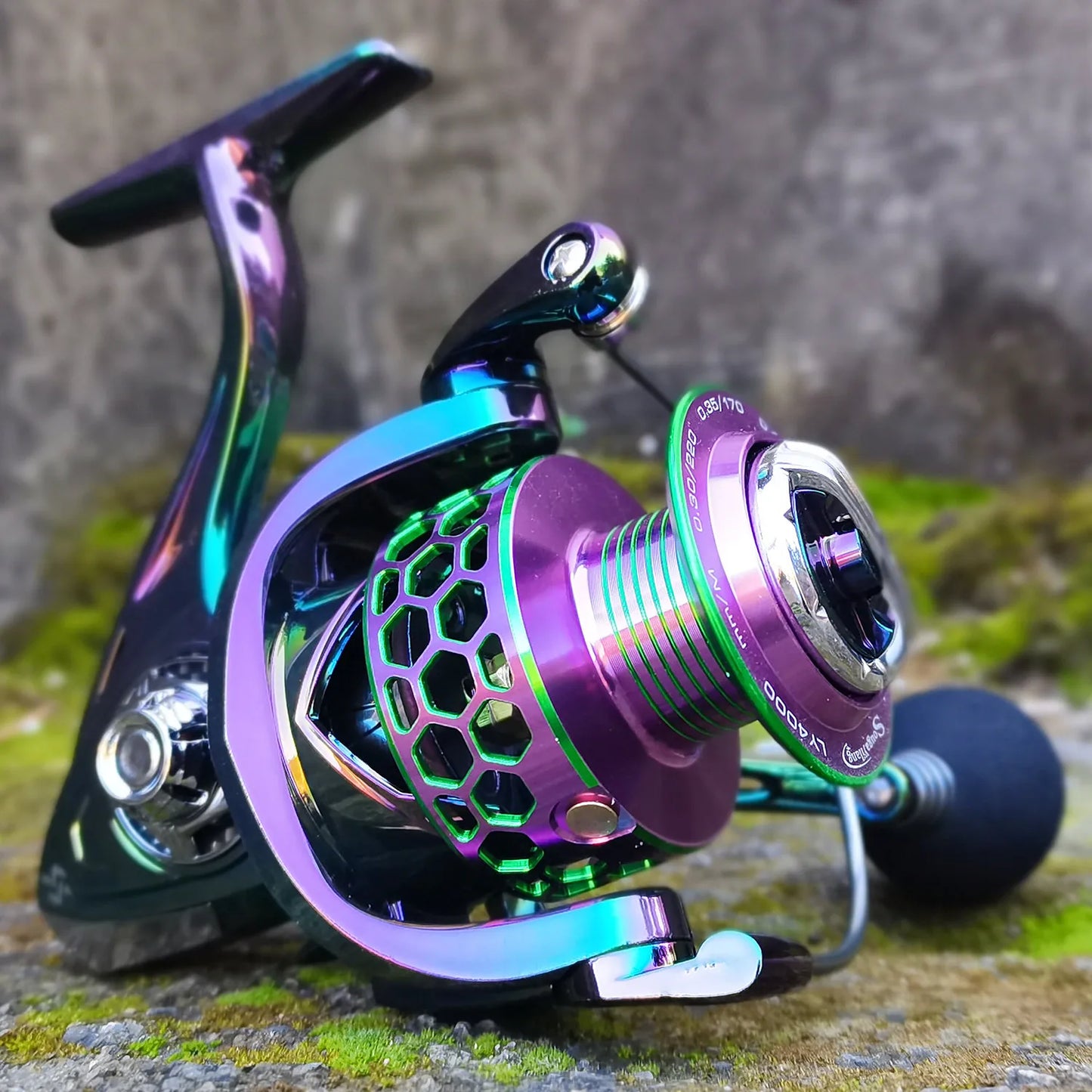 Sougayilang Fishing Reel Colorful Aluminum Spool