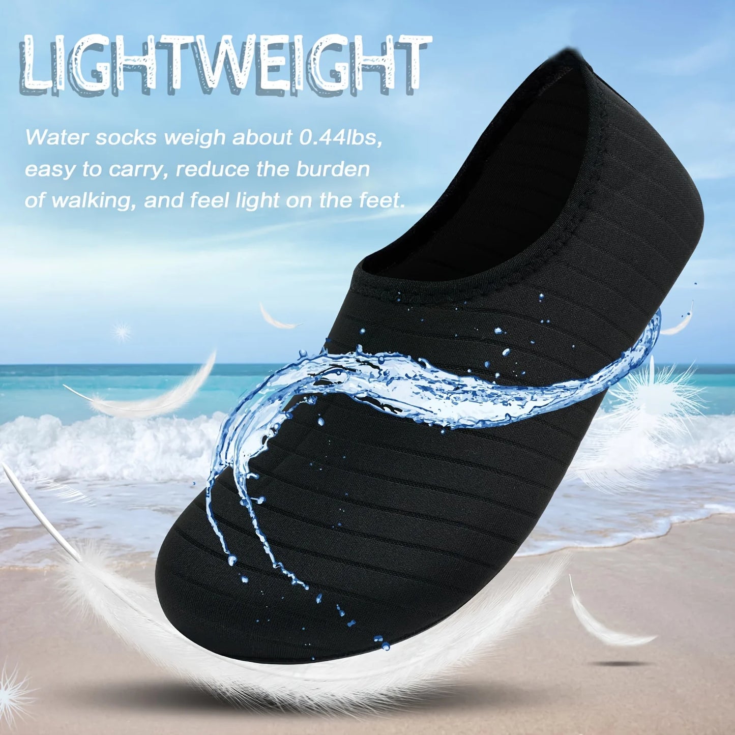 1 Pair Water Shoes Women Barefoot Socks