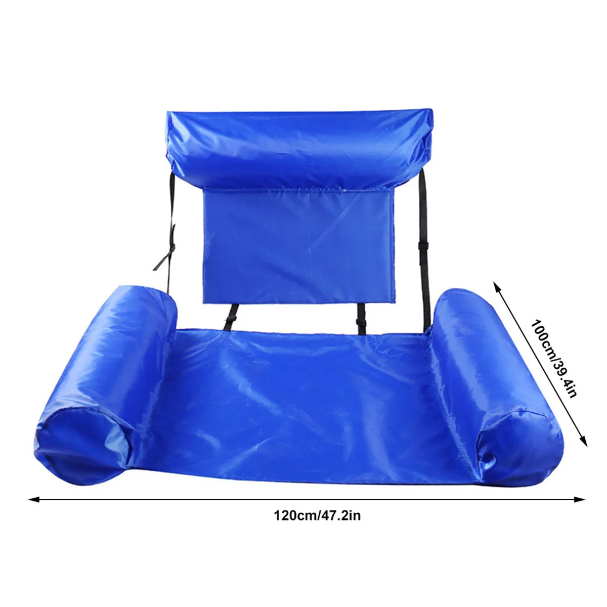 Inflatable Floating Ring Swimming Mattress Water Hammock Recliner Summer Pool Party Toys Swimming Ring Bed Float Lounge Chair