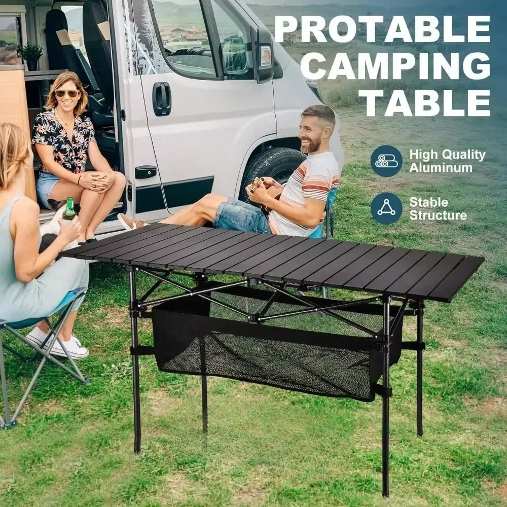 Outdoor Picnic Table With Easy Carrying Bag Lightweight Camping Folding Desk