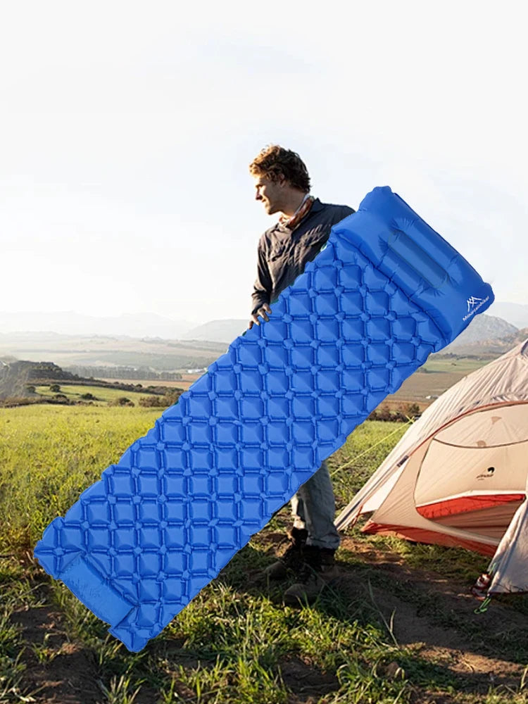 Inflatable Camping Mattress with Pillows