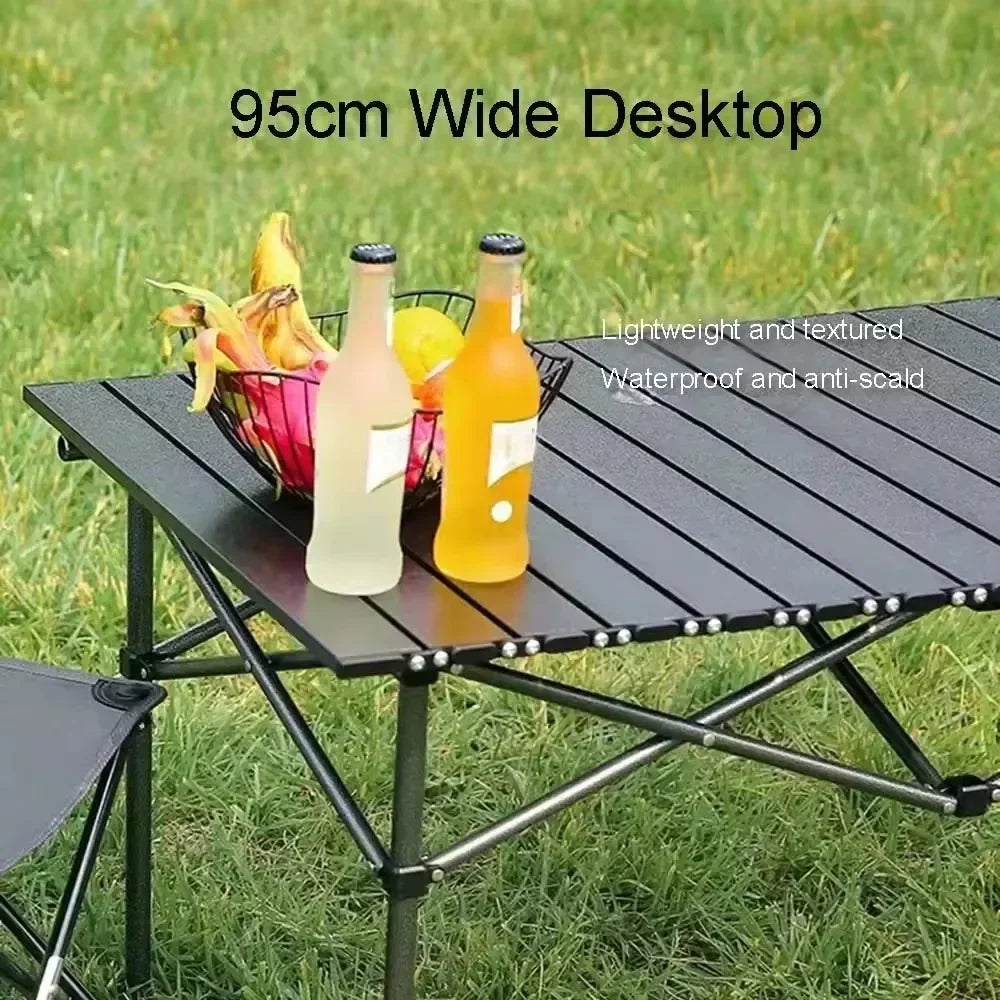 Outdoor Picnic Table With Easy Carrying Bag Lightweight Camping Folding Desk