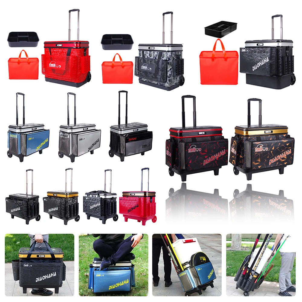 Fishing Barrel Box Large Capacity Luggage Case Hard Cover Multifunctional Live Fish Bucket Fish Bucket Fishing Tackle Box