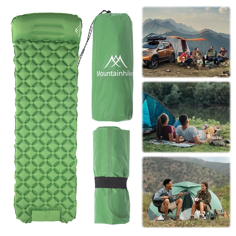 Inflatable Camping Mattress with Pillows