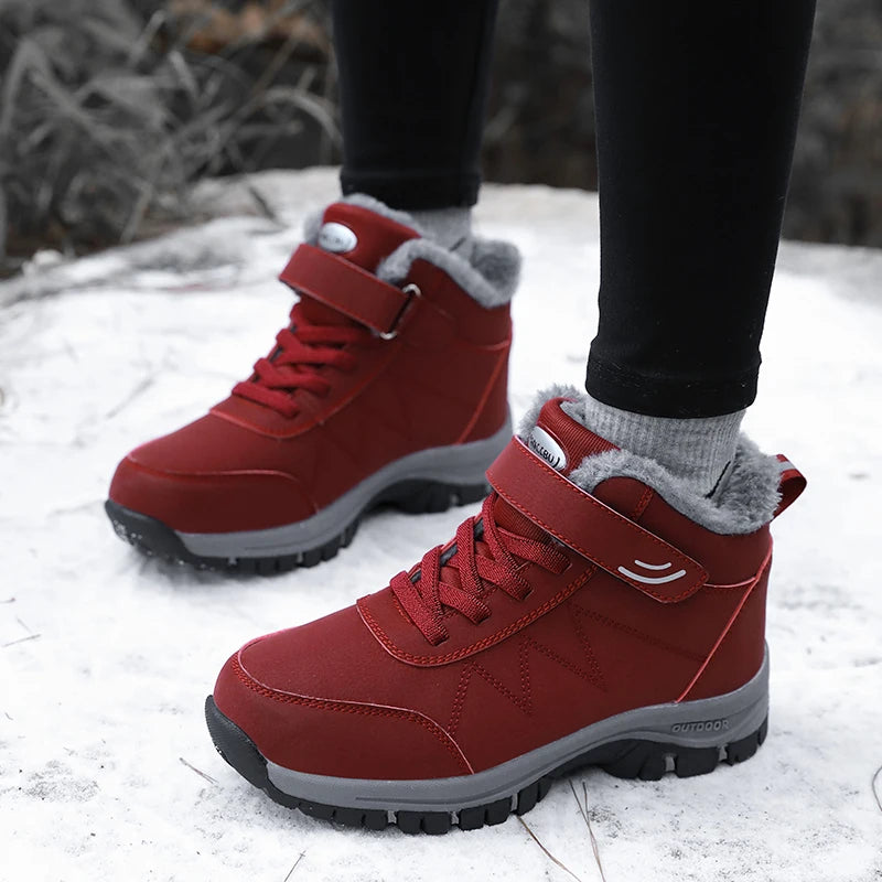 Men Top Quality Casual Snow Boots Waterproof Warm Winter Shoes Men Hiking Boots Outdoor Mountain Climbing Sneaker Man Trekking