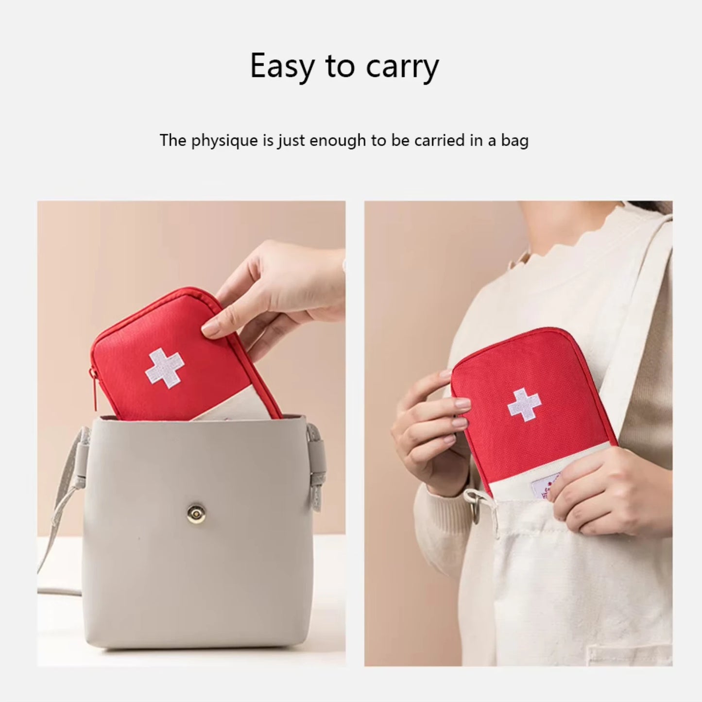 Mini First Aid  Empty Small Emergency Medicine   First Aid Kit