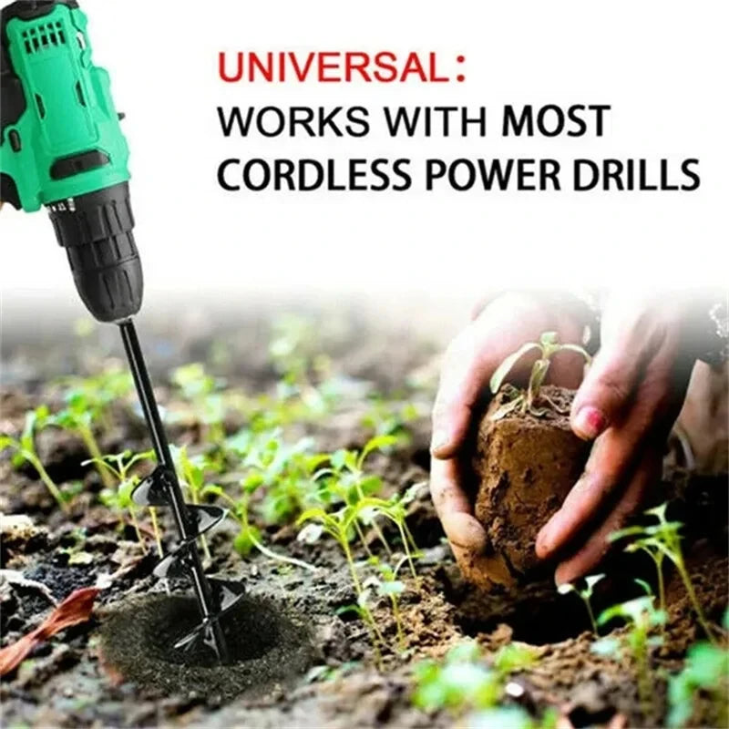 Planter Auger Spiral Drill Bit Flower Planter Earth Planting Hole Cutter Drill Bits Digger Tool Garden Plant Tools Accessories