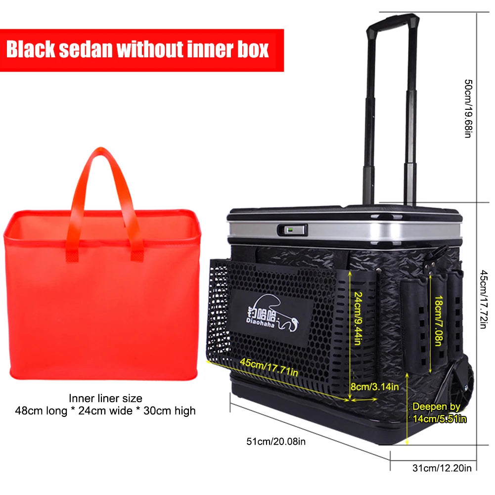 Fishing Barrel Box Large Capacity Luggage Case Hard Cover Multifunctional Live Fish Bucket Fish Bucket Fishing Tackle Box