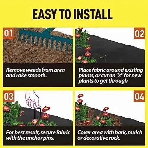 Garden Landscape Fabric Weed Barrier