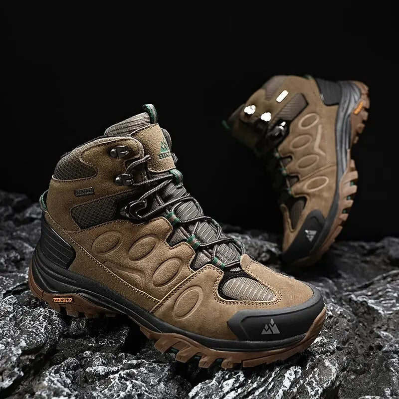 HIKEUP High-Top Men Hiking Boot Winter Outdoor Shoes