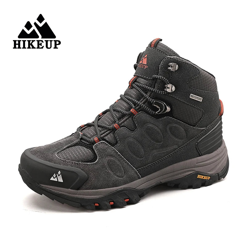 HIKEUP High-Top Men Hiking Boot Winter Outdoor Shoes