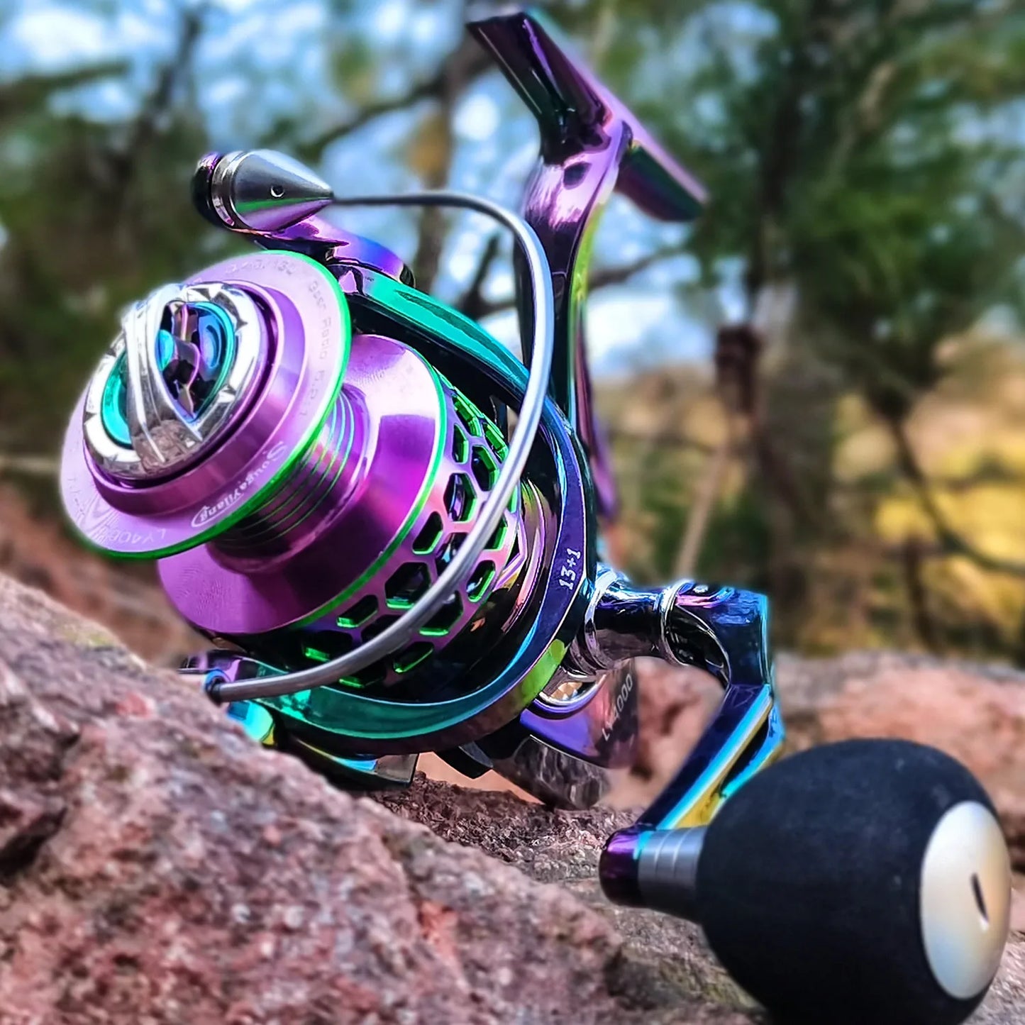 Sougayilang Fishing Reel Colorful Aluminum Spool