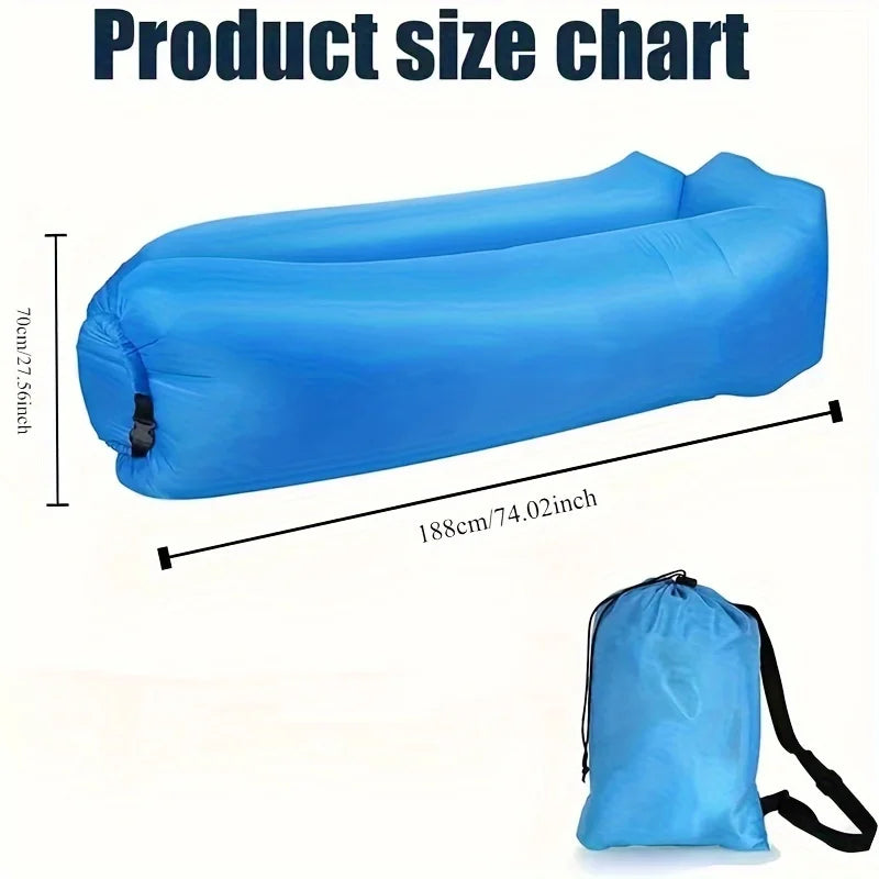 Inflatable Sofa Air Sofa Chair Portable Foldable Sleeping Bag WaterProof Couch