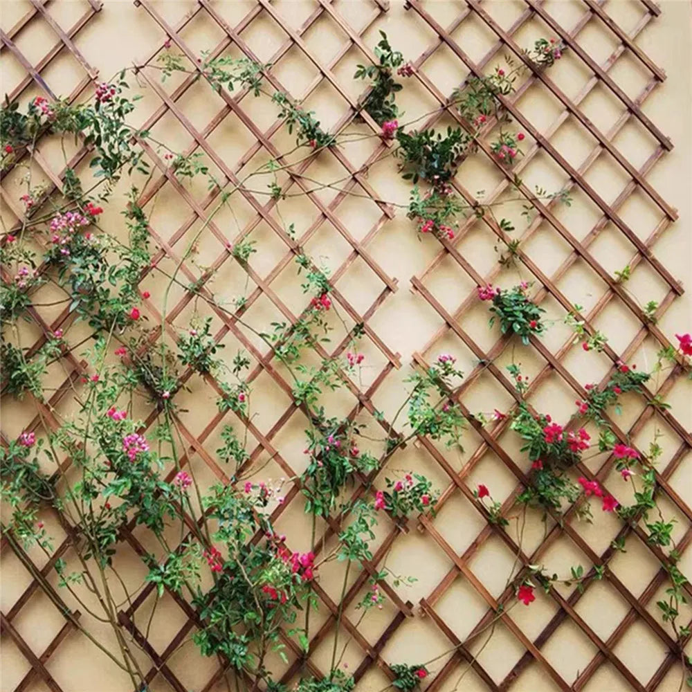 Garden Expanding Wooden Trellis. Each Piece Expands to 200cm x 30cm Climbing Plants Support
