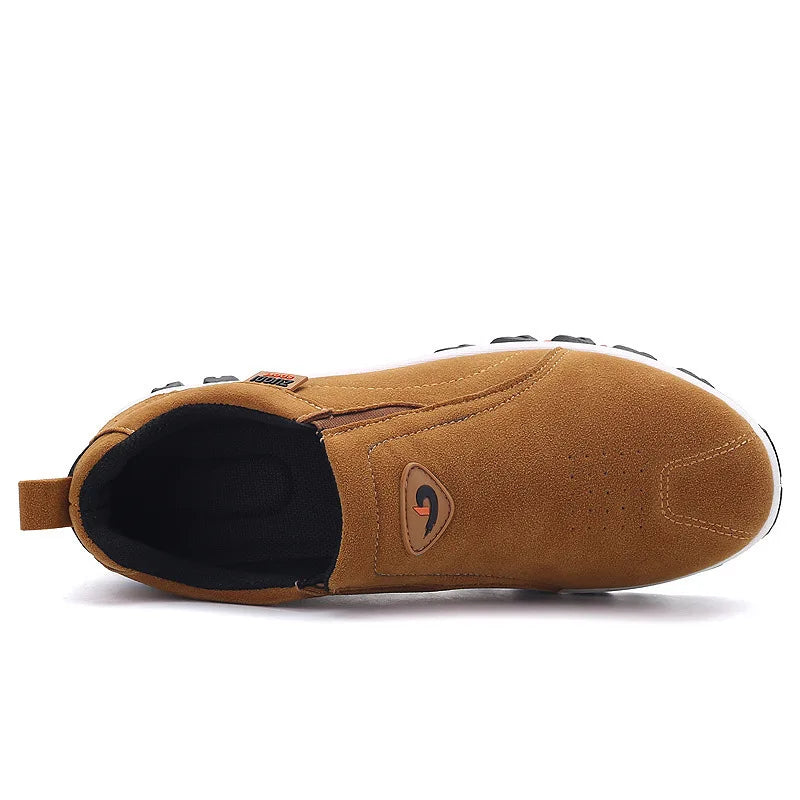 Men Slip on Hiking Shoes PU Leather