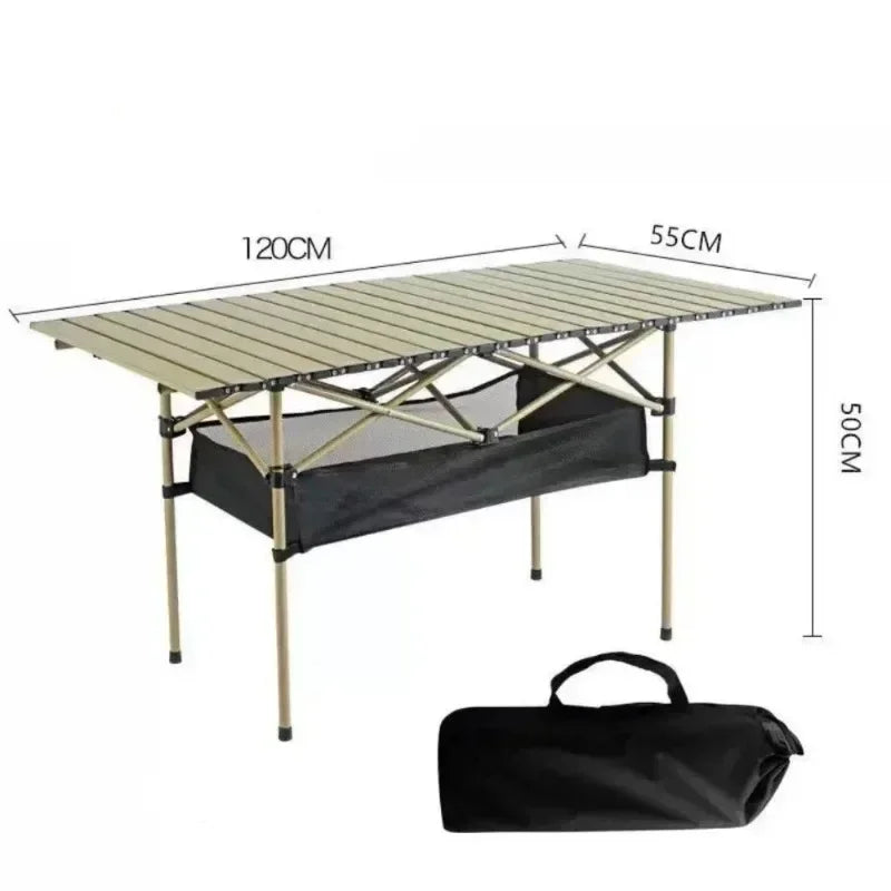 Outdoor Picnic Table With Easy Carrying Bag Lightweight Camping Folding Desk