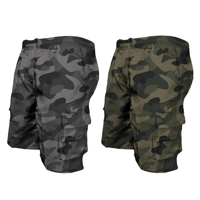 Men's Hiking Cargo Shorts with Multi Pockets Lightweight Quick Dry Outdoor Military Tactical Shorts for Men Camping Fishing