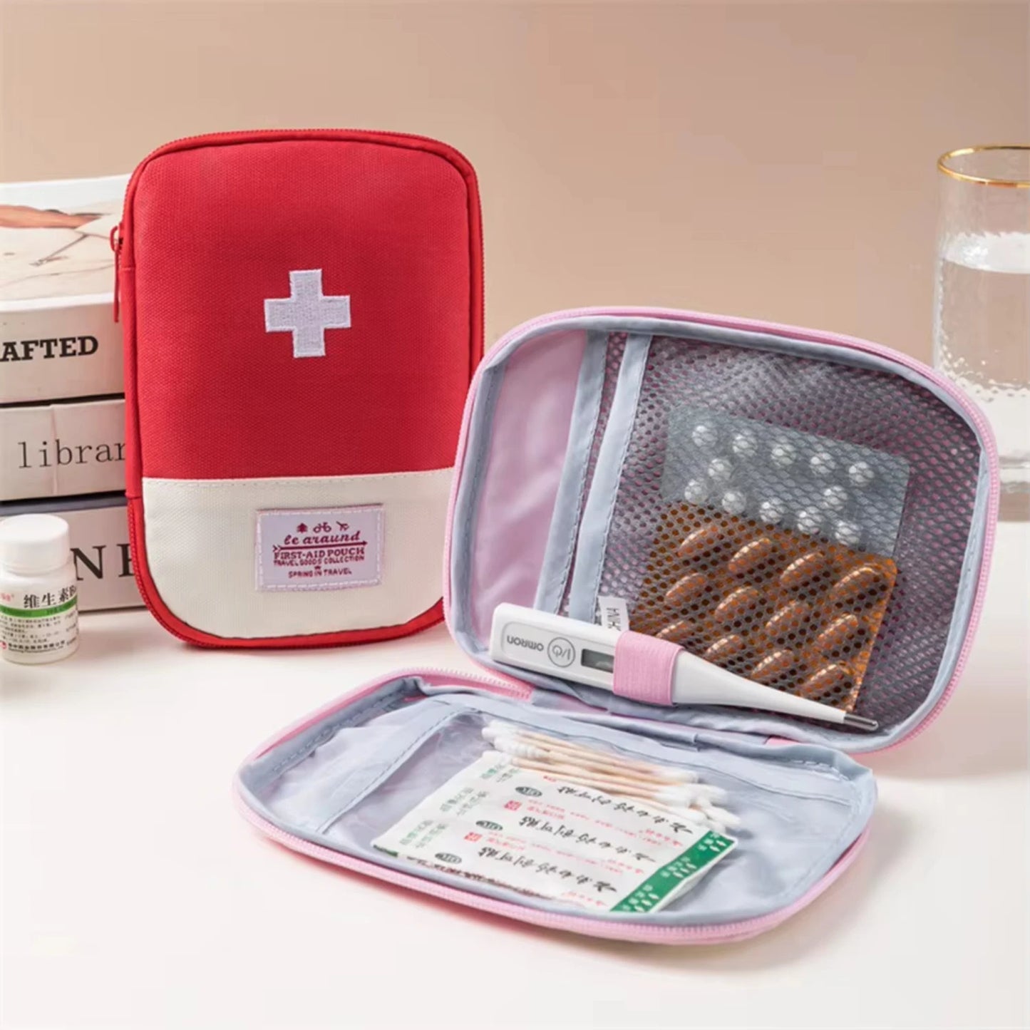 Mini First Aid  Empty Small Emergency Medicine   First Aid Kit