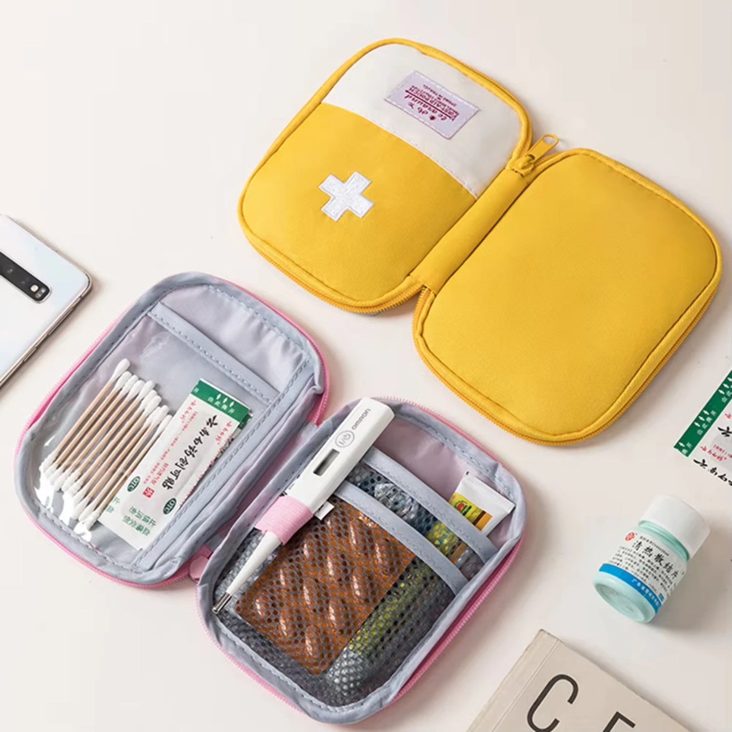 Mini First Aid  Empty Small Emergency Medicine   First Aid Kit