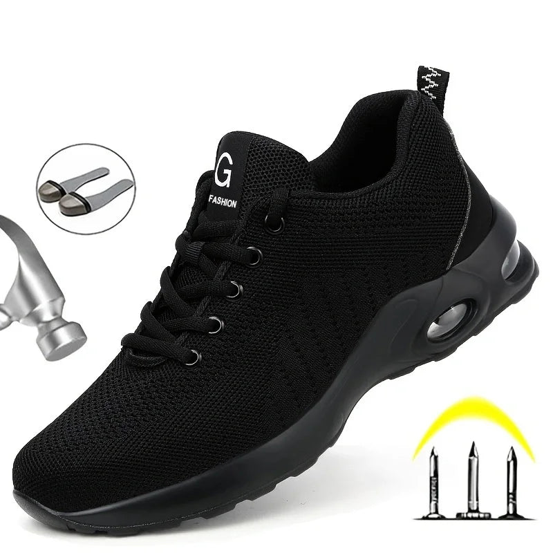 Summer Air Cushion Work Safety Shoes For Men Women